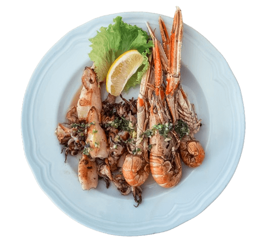 Piatto con molluschi