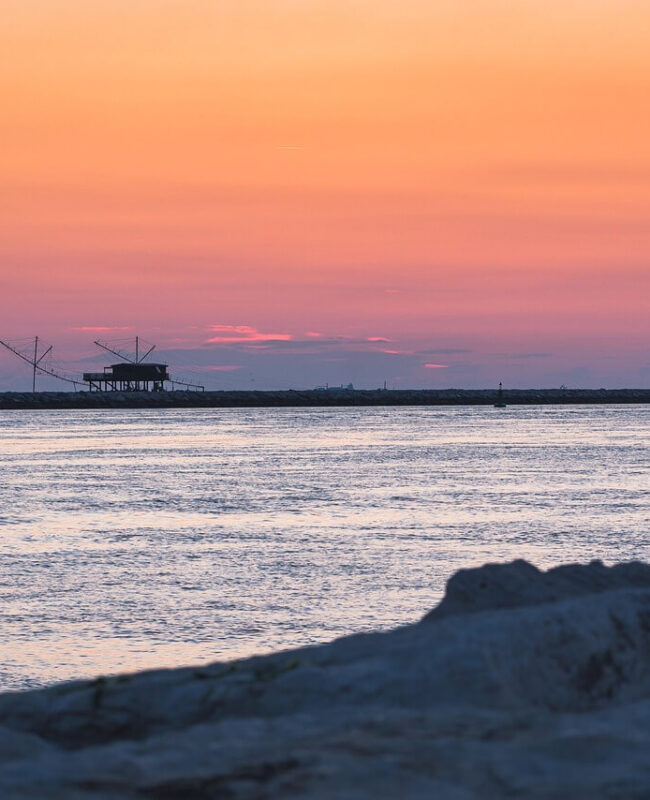 padelloni Chioggia al tramonto